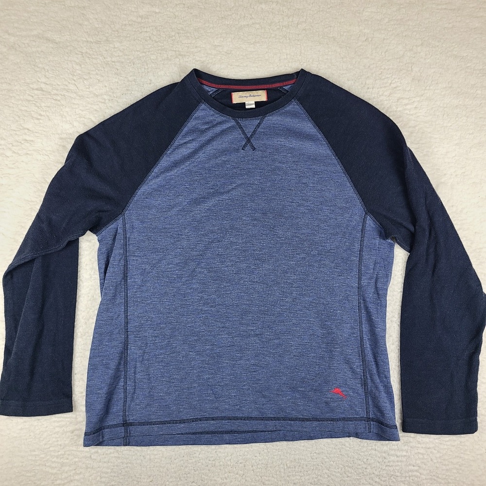 Tommy Bahama Sweatshirt Mens XL Blue Crewneck FAIR